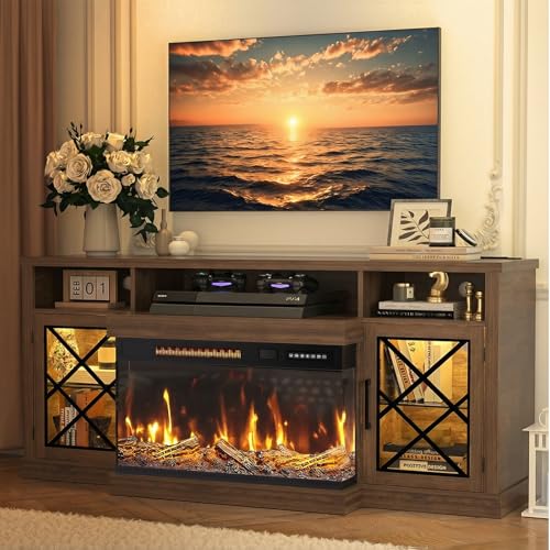 Fireplace TV Stand for TVs up to 75", view 2