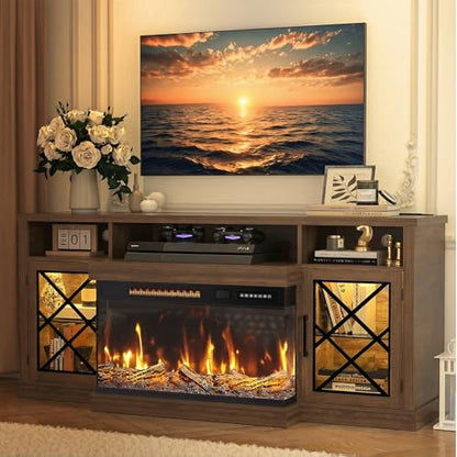 Fireplace TV Stand for TVs up to 75", view 2