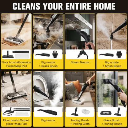 4.5 Bar 300°F Steam Cleaner for Bathroom, Kitchen, Floor & Grout, view 5