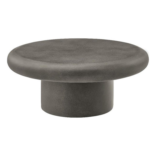 Argos Round Concrete Coffee Table in Gray