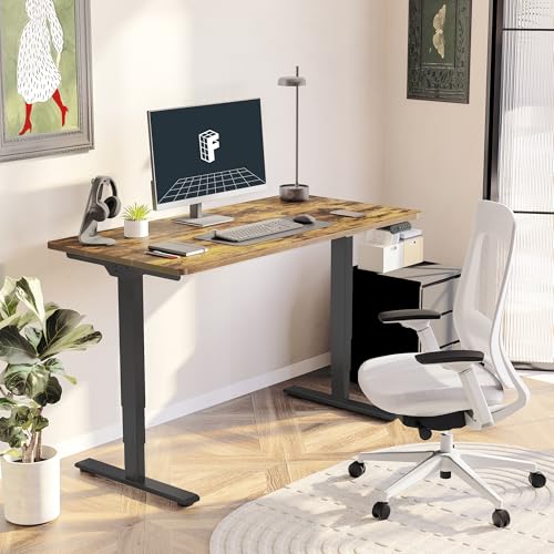 FLEXISPOT E6 3-Stage Dual Motor Electric Standing Desk 55 x 28 Sit Stand Up Desk, view 3