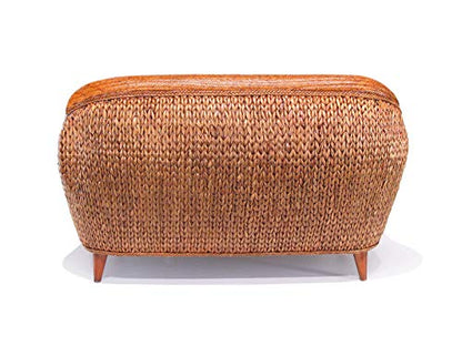 Rattan and Hyacinth Living Room Furniture Loveseat (#1561-MS)