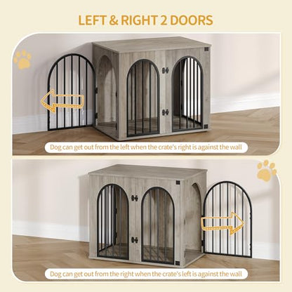 26.8'' Dog Crate Furniture, Dog Kennel Indoor for Small Dogs, view 6