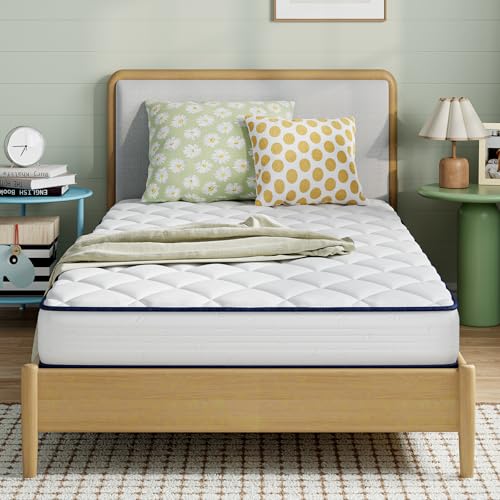 8 Inch Full Mattress, Bonnell Spring Hybrid with Spine Support, view 2
