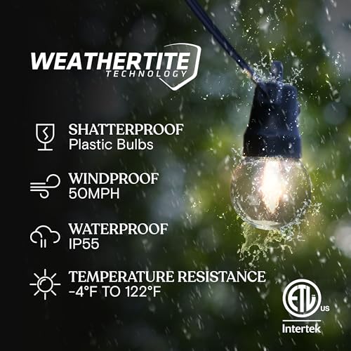 Ambience Pro Solar Powered Outdoor String Lights, view 3