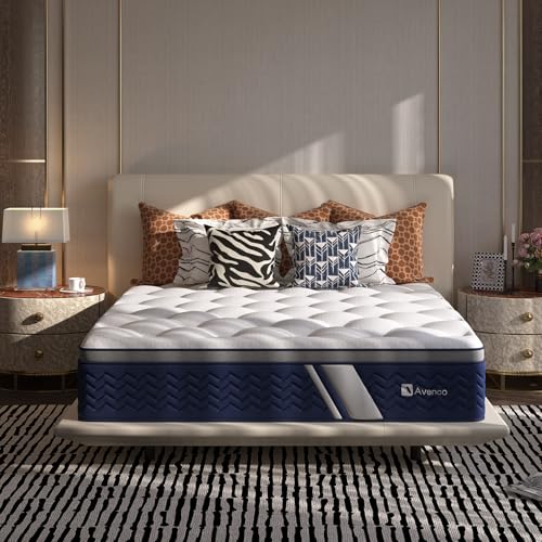SyncDeep Queen Mattress 12 Inch, Firm Hybrid Cooling, Lumbar Support, view 2