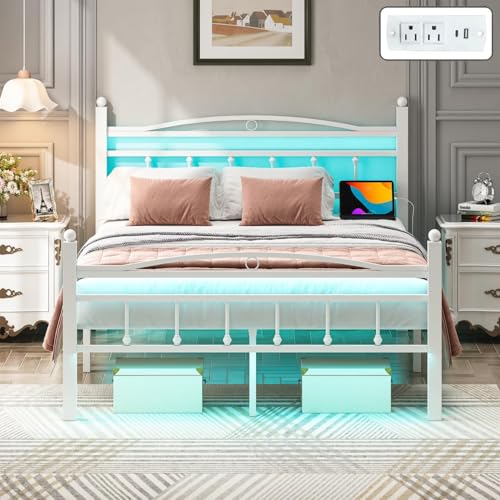 Full Size Bed Frame with Headboard, view 2