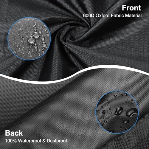 Folding Mattress Bag - 600D Oxford Cloth Heavy Duty Carry Case for Tri-Fold Guest Bed Mattress (Fits 6" Queen Mattress, Black)