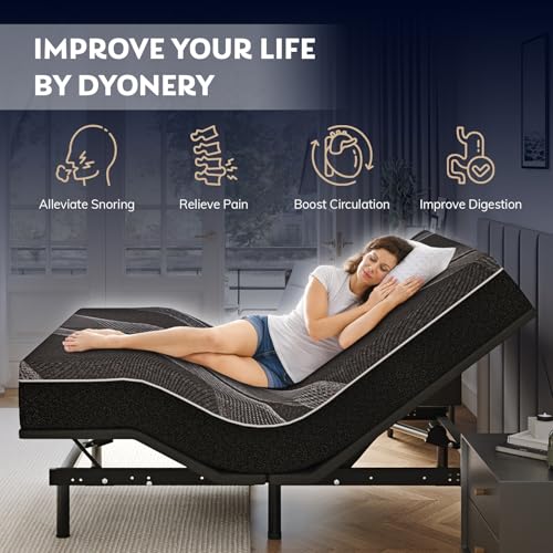 Full Size Adjustable Bed Frame + 12 Inch Gel Memory Foam Mattress, view 4