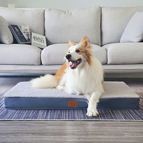 Washable Orthopedic Large Dog Bed with Removable Cover, Pet Bed Mat, view 6