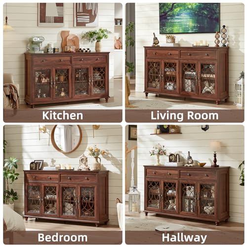 Farmhouse Sideboard Buffet Cabinet with Storage, view 5