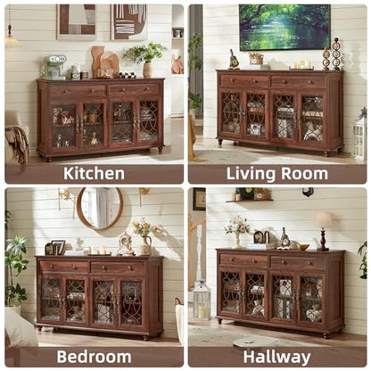 Farmhouse Sideboard Buffet Cabinet with Storage, view 5