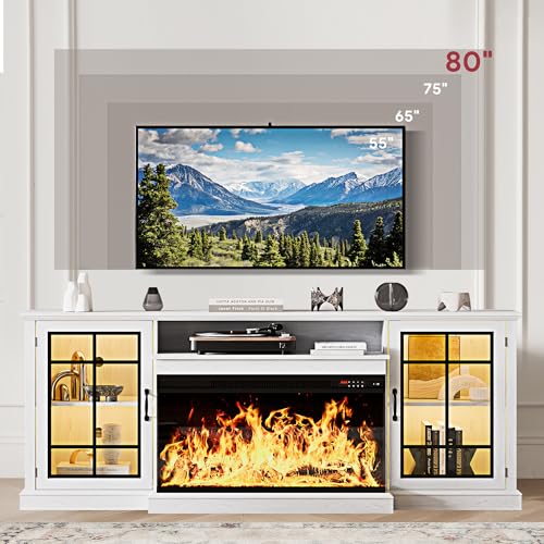 70'' Fireplace TV Stand, view 7