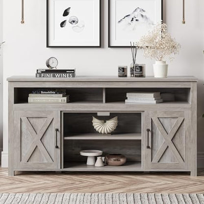 58" Corin TV Stand & Media Entertainment Center - Gray Wash, view 3