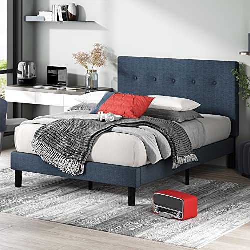 Zinus Omkaram Upholstered Platform Bed Frame, Mattress Foundation, view 4