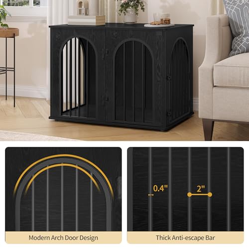 31.5'' Dog Crate Furniture,Dog Kennel Indoor for Small/Medium Dogs, view 6
