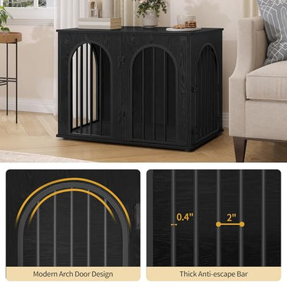 31.5'' Dog Crate Furniture,Dog Kennel Indoor for Small/Medium Dogs, view 6
