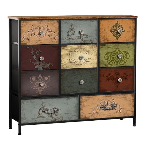 Dresser for Bedroom with 11 Storage Drawers, Tall Chests of Drawers, view 2