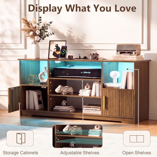 Fluted TV Stand with for 55 inch, view 6