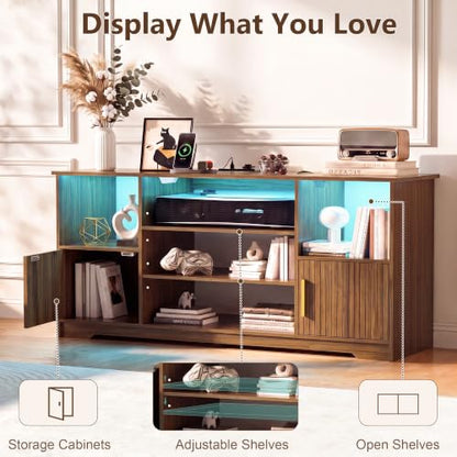 Fluted TV Stand with for 55 inch, view 6