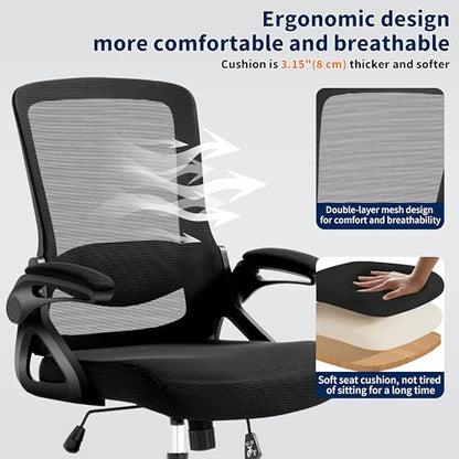 Ergonomic Office Chair Desk Chair with Adjustable Lumbar Support, view 8