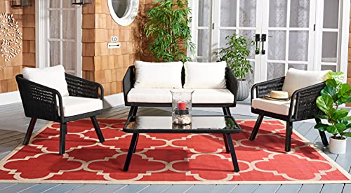 Kerson Wicker Cushions Black/Beige Outdoor Set, view 3