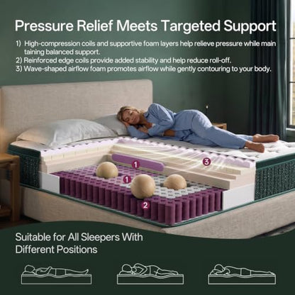 King Size Mattress, 12 Inch King Mattress in a Box, view 5