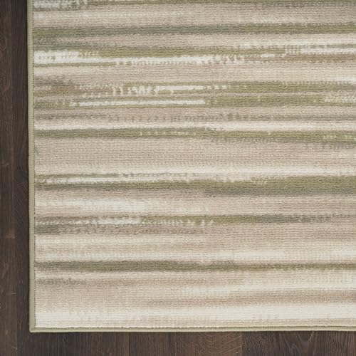 Home Jubilant Green Ivory 2' x 4' Area Rug - Easy Clean, Non Shedding, Bed Room, Living Room, Dining Room, Kitchen (2' x 4')