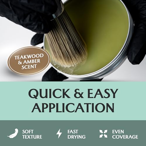 Furniture Salve for Leather - Polisher, Moisturizer, and Restorer for Couches and Furniture - Conditioner for Leather, Wood, and Vinyl - Repair Salve with Brush - 4oz