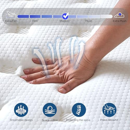 12 inch Queen Mattress in a Box, Pressure Relief&Motion Isolation, view 3