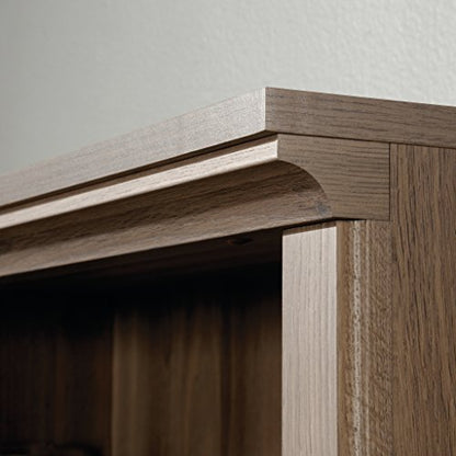 5 Tier Book Shelf Wooden Bookcase Multipurpose Bookshelf for Home Office, Living Room, in Salt Oak finish