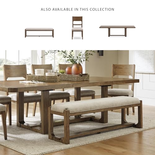 Signature Design by Ashley Cabalynn Farmhouse Upholstered Dining Bench, view 7