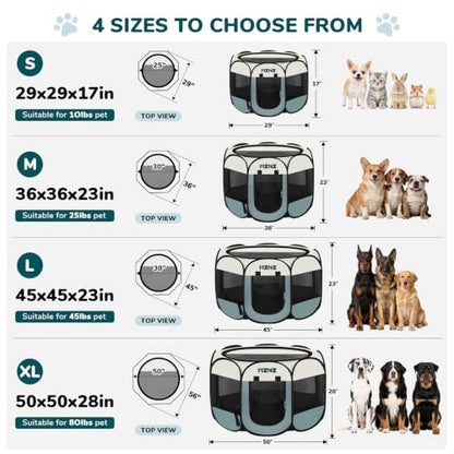 Dog Playpen, Portable Cat Playpen Crate Indoor for Dogs Cats Rabbits, view 3