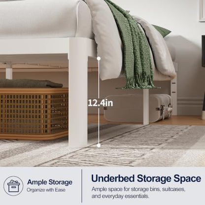 Full Metal Bed Frame with Round Corner Legs, view 6