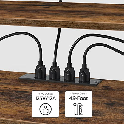 TV Stand with Power Outlets to 75 Inches, view 7