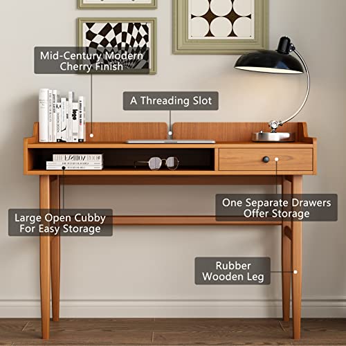 Vintage-Style Desk with Scandinavian Flair, Computer or Laptop Desk, view 4