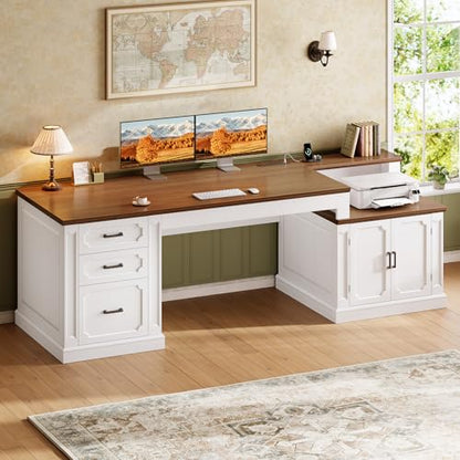 Farmhouse 70.9" Executive Desk, view 4