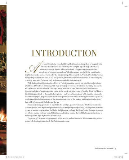 Traditions of Christmas book from Victoria Magazine, view 5