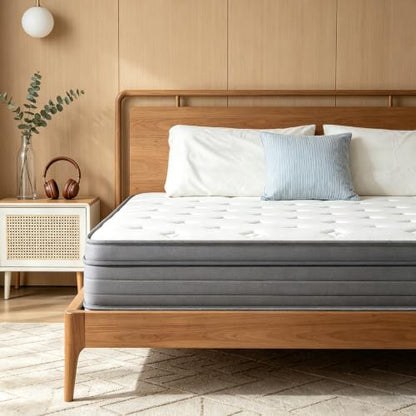 Memory Foam Hybrid Mattress in a Box with Pocket Spring for Pressure Relief, view 2