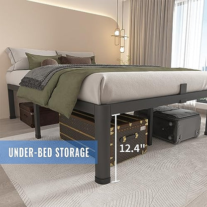 14 Inch Queen Metal Platform Bed Frame with Round Corner Legs, view 6