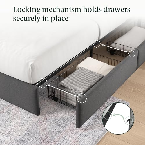 Zinus Maya Bed with Storage, view 6