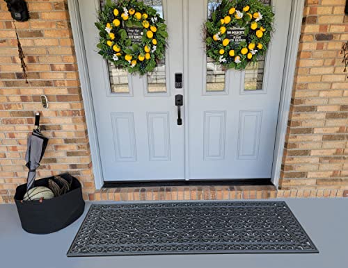 A1HC 3-Piece Rubber Grill Doormat Bundle, 30x60, 24x39, 24x36 Inches