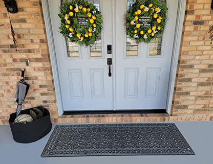 A1HC 3-Piece Rubber Grill Doormat Bundle, 30x60, 24x39, 24x36 Inches