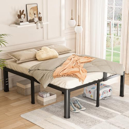 18 Inch Full Size Bed Frame Metal Platform with Round Corner Legs, view 3