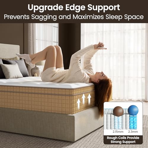 Firm Full Mattress 13 inch, Deep Sleep Hybrid Mattresses in a Box, view 6