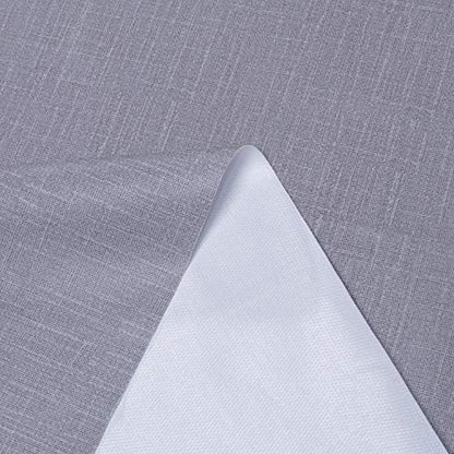 100% Waterproof Rectangle PVC Tablecloth - 54 x 78 Inch - Oil Proof Spill Proof Vinyl Table Cloth, Wipe Clean Table Cover for Dining Tables, Buffet Parties and Camping, Grey