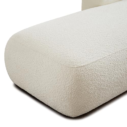 Boucle Upholstered Left Facing Chaise Lounge Indoor for Living Room Bedroom, view 6