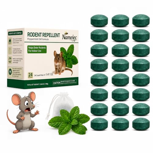 Rodent Repellent for Mouse & Rats, 1.41 Oz 24pc, Indoor & Outdoor Use, view 2