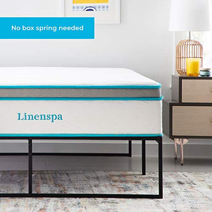 Sturdy Steel Platform Bed With Storage Base, view 5