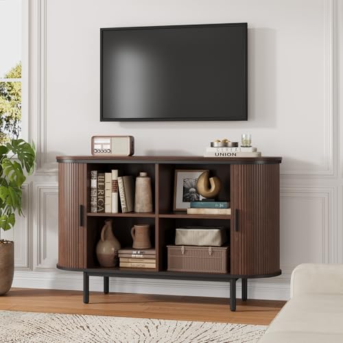Console Table with Sliding Tambour Doors, view 4